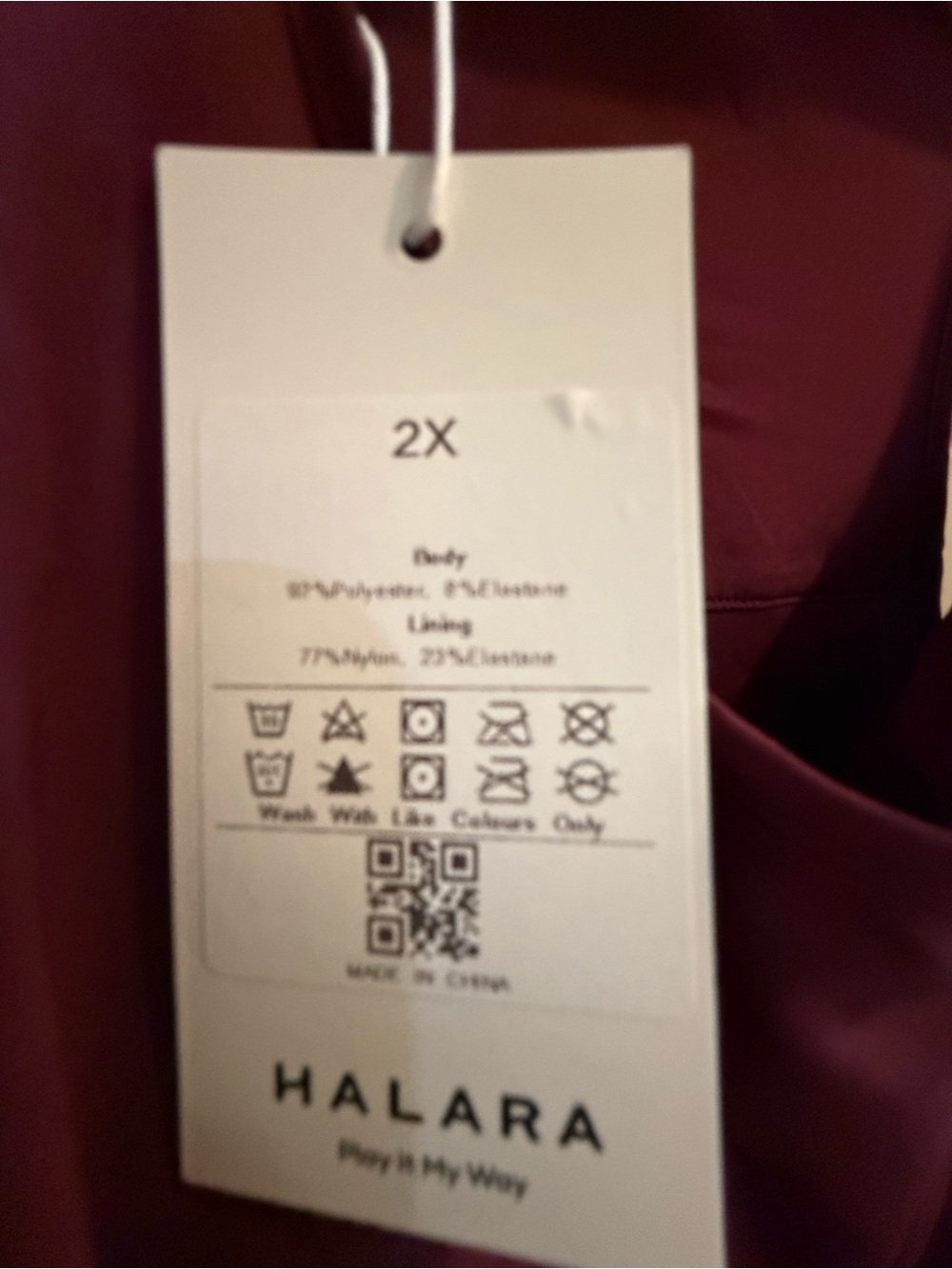 HALARA Cold-Shoulder High-Low Midi Dress - Burgundy - Picture 5 of 7